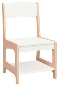Biały wielofunkcyjny stolik dziecięcy z krzesłami - Tippo