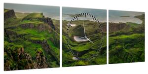 Obraz - Quiraing, Szkocja (z zegarem) (90x30 cm)