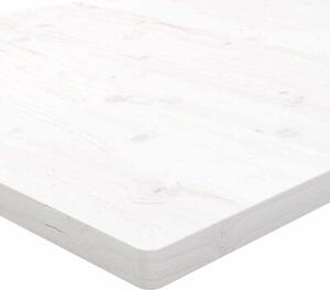 Blat stołu, biały, 100x50x2,5cm, lite drewno sosnowe, prostokąt