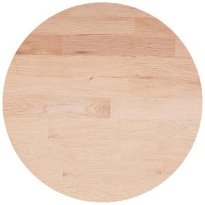 Okrągły blat do stolika, Ø30x1,5 cm, surowe drewno dębowe