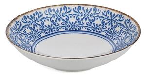 Biała/niebieska porcelanowa miska na zupę 1 l Azul – BonBistro