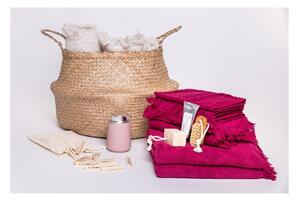 Zestaw 4 bordowych ręczników ze 100% bawełny Bonami Selection, 50x90+70x140 cm