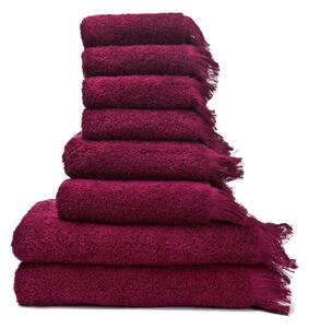 Zestaw 8 bordowych ręczników ze 100% bawełny Bonami Selection