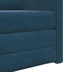 Sofa bed niebieski 74 x 77 x 81 cm aksamit