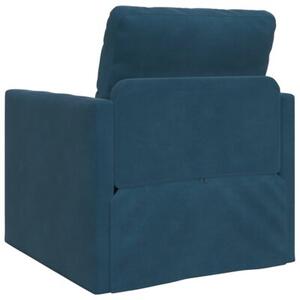 Sofa bed niebieski 74 x 77 x 81 cm aksamit
