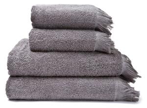 Zestaw 4 szarych ręczników ze 100% bawełny Bonami Selection, 50x90+70x140 cm