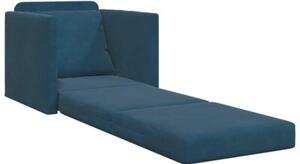 Sofa bed niebieski 74 x 77 x 81 cm aksamit