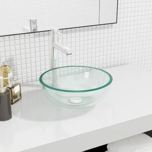 Umywalka z bezbarwnego szkła hartowanego, 30x12 cm