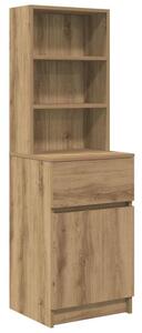 Szafka nocna artisan oak 39x35x125 cm drewno klejone