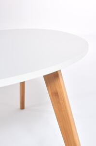 Biały stolik Bonami Essentials Skandinavian, dł. 84,5 cm