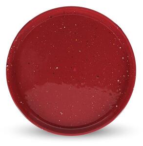 Bordowy porcelanowy talerz deserowy ø 20,5 cm Fika – ONA