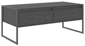 Stolik kawowy z szufladÄ czarny dÄ b 100 x 46 x 40 cm