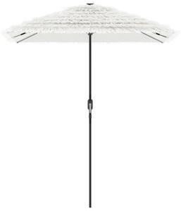 Parasol ogrodowy na stalowym słupku, biały, 300x200x250 cm
