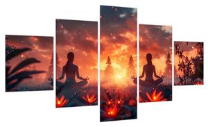 Obraz - Joga w przyrodzie (125x70 cm)
