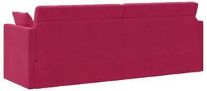 Sofa podÅogowa z funkcjÄ spania czerwone wino 213 x 76 x 77 cm