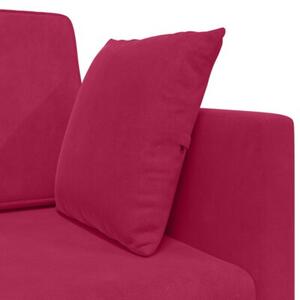 Sofa podÅogowa z funkcjÄ spania czerwone wino 213 x 76 x 77 cm