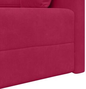 Sofa podÅogowa z funkcjÄ spania czerwone wino 213 x 76 x 77 cm
