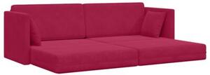 Sofa podÅogowa z funkcjÄ spania czerwone wino 213 x 76 x 77 cm