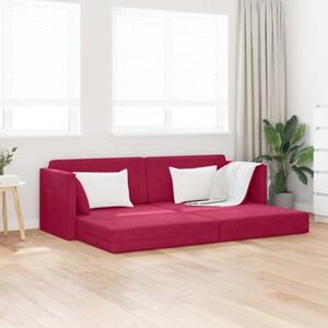 Sofa podÅogowa z funkcjÄ spania czerwone wino 213 x 76 x 77 cm