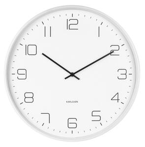 Biały zegar ścienny Karlsson Lofty, ø 40 cm