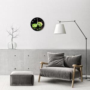 Zegar szklany okrągły Kiwi