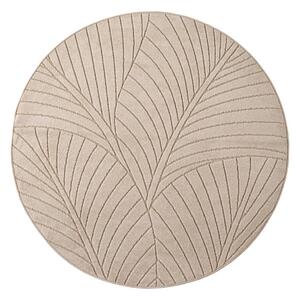 Beżowy okrągły dywan odpowiedni na zewnątrz ø 80 cm Nova 1203 – Ayyildiz Carpets