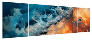 Obraz - Woda i ogień (170x50 cm)