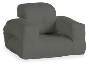 Ciemnoszary fotel rozkładany odpowiedni na zewnątrz Karup Design OUT™ Hippo Dark Grey