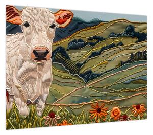 Obraz - Imitacja dzianego motywu (70x50 cm)