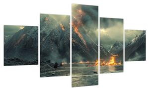 Obraz - Erupcja wulkanu (125x70 cm)