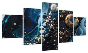 Obraz - Krople atramentu (125x70 cm)