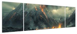 Obraz - Erupcja wulkanu (170x50 cm)