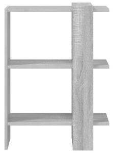 Półka na książki szary sonoma 52 x 25 x 71,5 cm