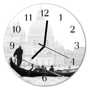 Zegar ścienny okrągły Wenecja łódź