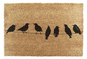 Wycieraczka z włókna kokosowego 40x60 cm Birds On a Wire – Artsy Doormats