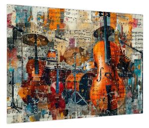 Obraz - Instrumenty muzyczne (70x50 cm)