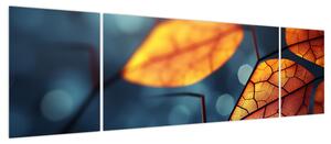 Obraz - Tekstura liści (170x50 cm)