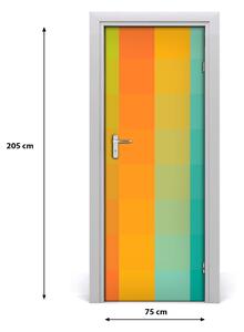 Naklejka samoprzylepna na drzwi Kolorowe kwadraty