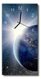 Zegar Szklany Pionowy Planeta Wszechświat ziemi niebieski