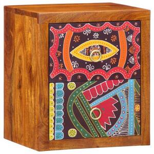 Szafka nocna 2 szt. brÄ zowy 35 x 30 x 40 cm lite drewno akacji