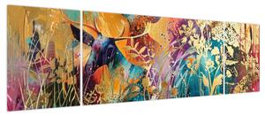 Obraz - Abstrakcyjny obraz natury (170x50 cm)