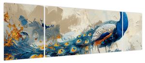 Obraz - Paw, malarstwo (170x50 cm)