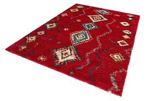 Czerwony dywan Mint Rugs Geometric, 80x150 cm