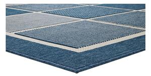 Niebieski dywan odpowiedni na zewnątrz Universal Nicol Squares, 120x170 cm