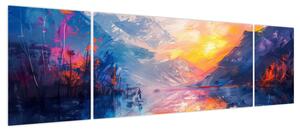 Obraz - Malarstwo krajobrazowe (170x50 cm)