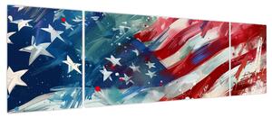Obraz - Flaga USA (170x50 cm)