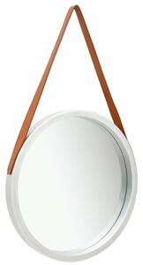 Lustro Åcienne na pasku, 50 cm, srebrne