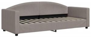 Sofa rozsuwana z materacami, kolor taupe, 80x200 cm, tkanina