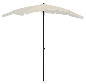 Parasol ogrodowy na słupku, 200x130 cm, piaskowy