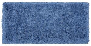 Puszysty dywan 80 x 150 cm niebieski poliestrowy chodnik shaggy Cide Beliani